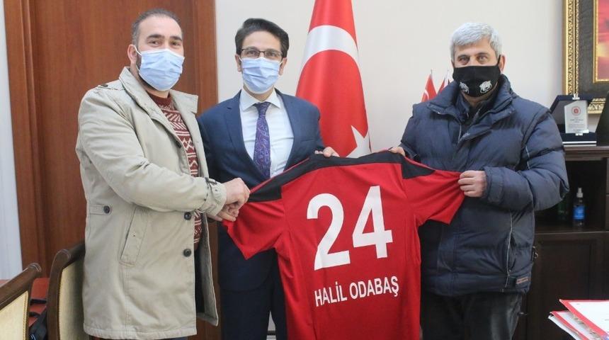 24Erzincanspor y&ouml;netiminden Adli Yargı Adalet Komisyonu Başkanı Odabaş&rsquo;a ziyaret