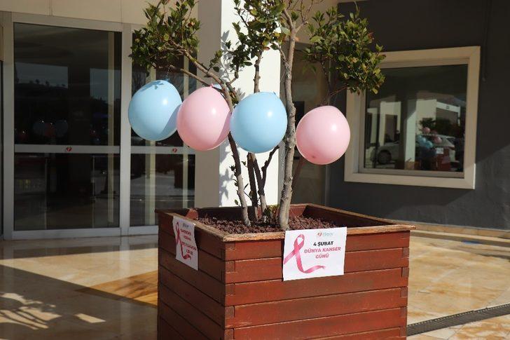 Onkoloji hastalarına moral olsun diye hastane balonlarla süslendi G4