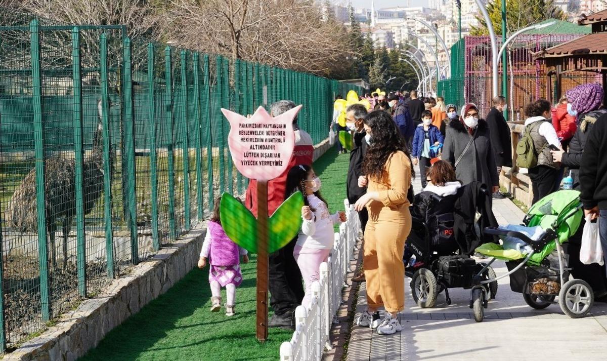 Ke&ccedil;i&ouml;ren&rsquo;deki &ccedil;ocuklar doğal yaşam parkına akın etti
