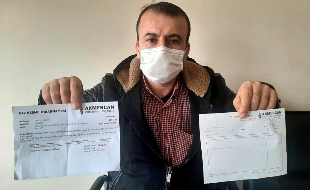 Kendisine ait olmayan faturayı &ouml;demese doğalgazı kesilecekti