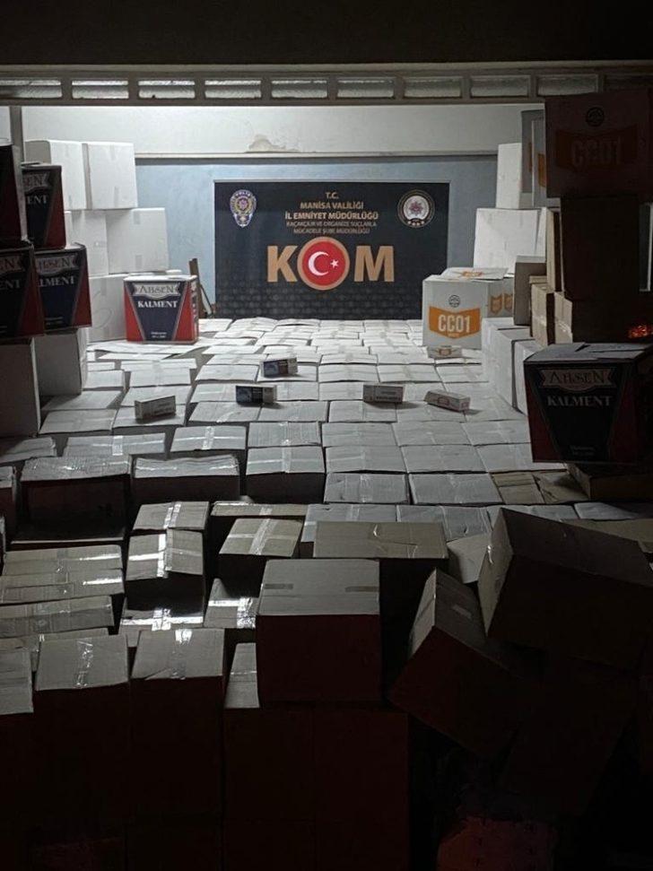 Manisa’da 6 milyon paket kaçak makaron ele geçirildi G3