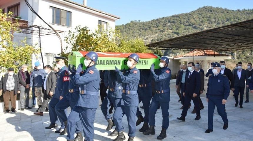 Dalaman’da Kore gazisi son yolculuğuna uğurlandı