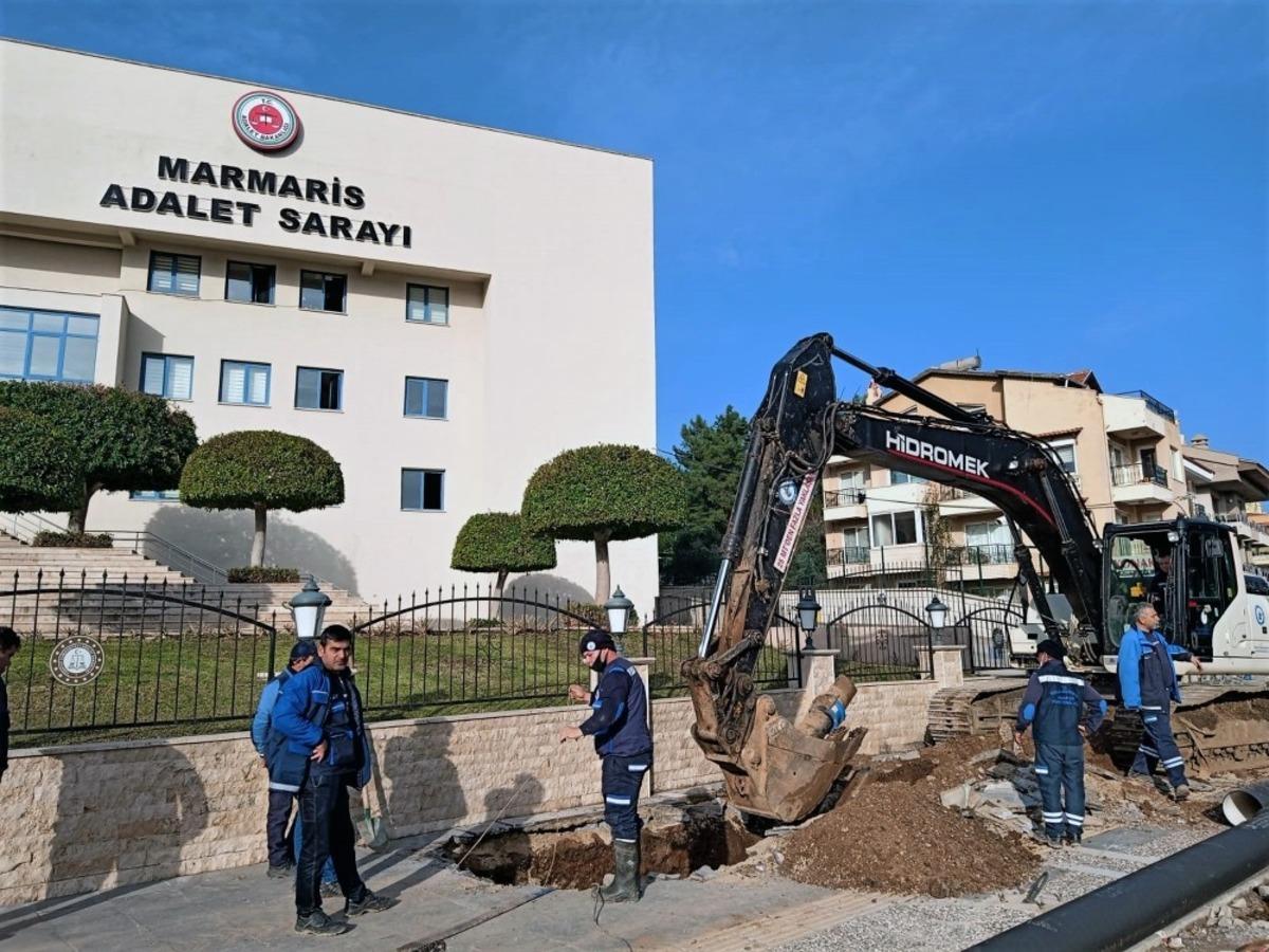 Marmaris&rsquo;in 10 kilometrelik i&ccedil;me suyu hattı yenileniyor