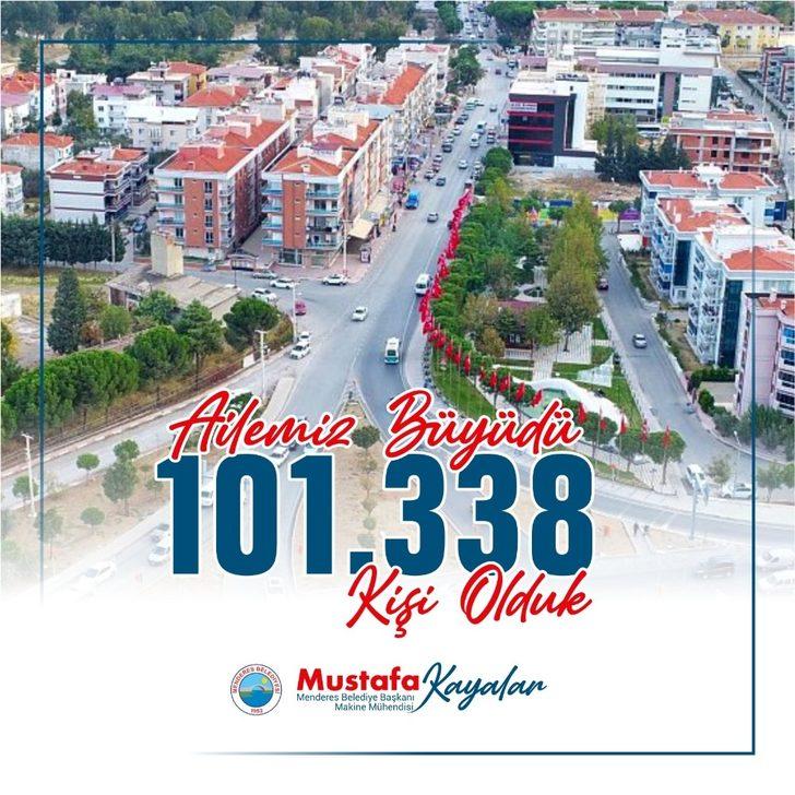 Menderes’in nüfusu 100 bini geçti G4