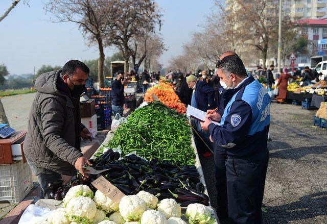 Pazar yerleri denetlendi