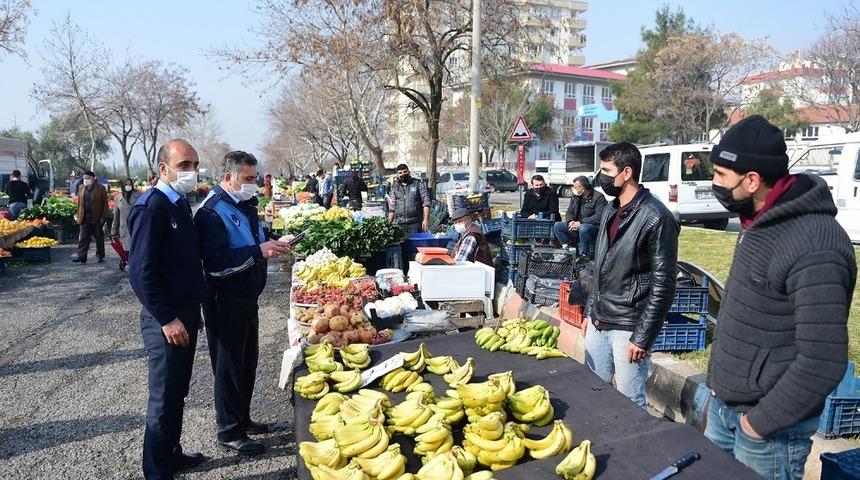 Pazar yerleri denetlendi