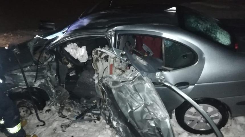 Otomobil kontrolden &ccedil;ıktı: 2 yaralı