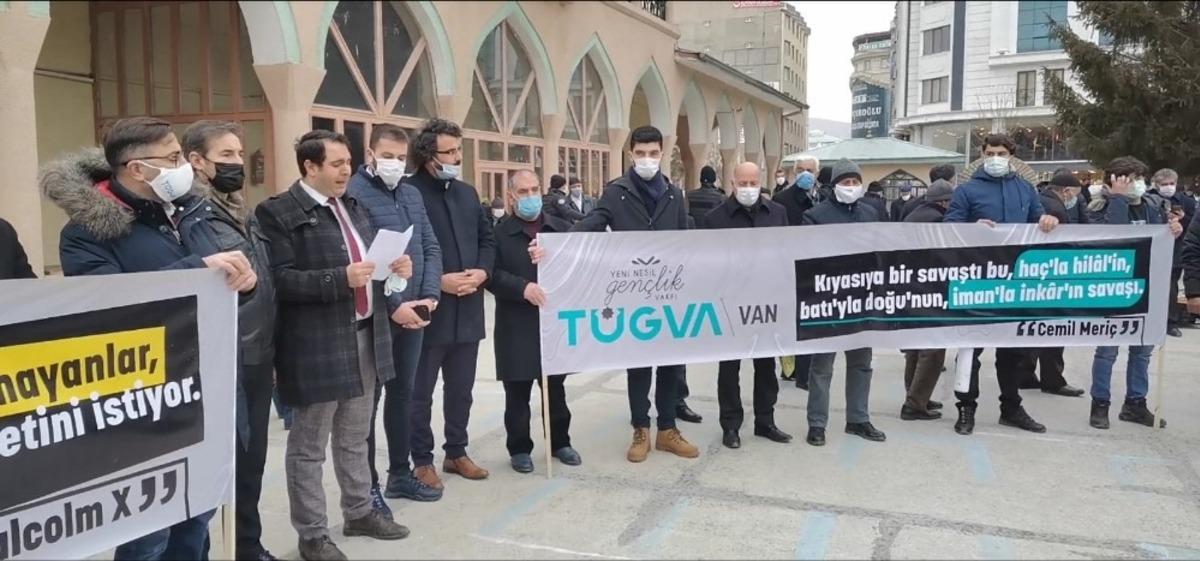 T&Uuml;GVA Van İl Temsilciliğinden Boğazi&ccedil;i tepkisi