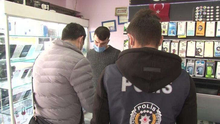 Antalya polisinden cep telefonu satışı yapan iş yerlerine denetim G4