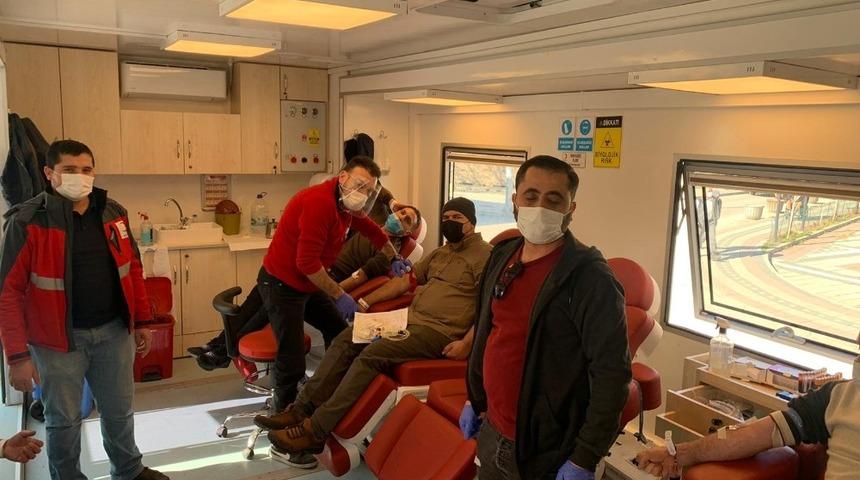 Bolvadin&rsquo;de kan bağışı