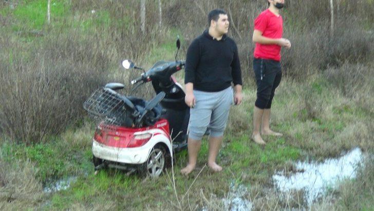 14 yıl önce kazada engelli kaldı, engelli bisikletiyle şarampole yuvarlandı G3