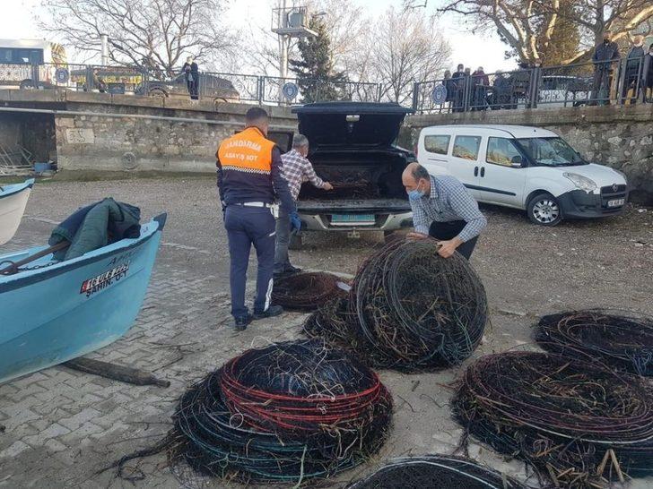 Bursa’da avcılıkta kullanılması yasak 6 bin 500 metre pinter ele geçirildi G4