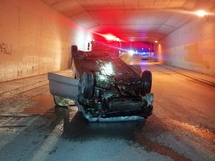 Takla atan araçtan yara almadan çıktılar, 3 bin 150’şer TL kısıtlama cezası yediler G1