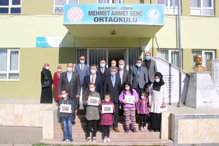 Gönen’de öğrencilere 80 tablet G2