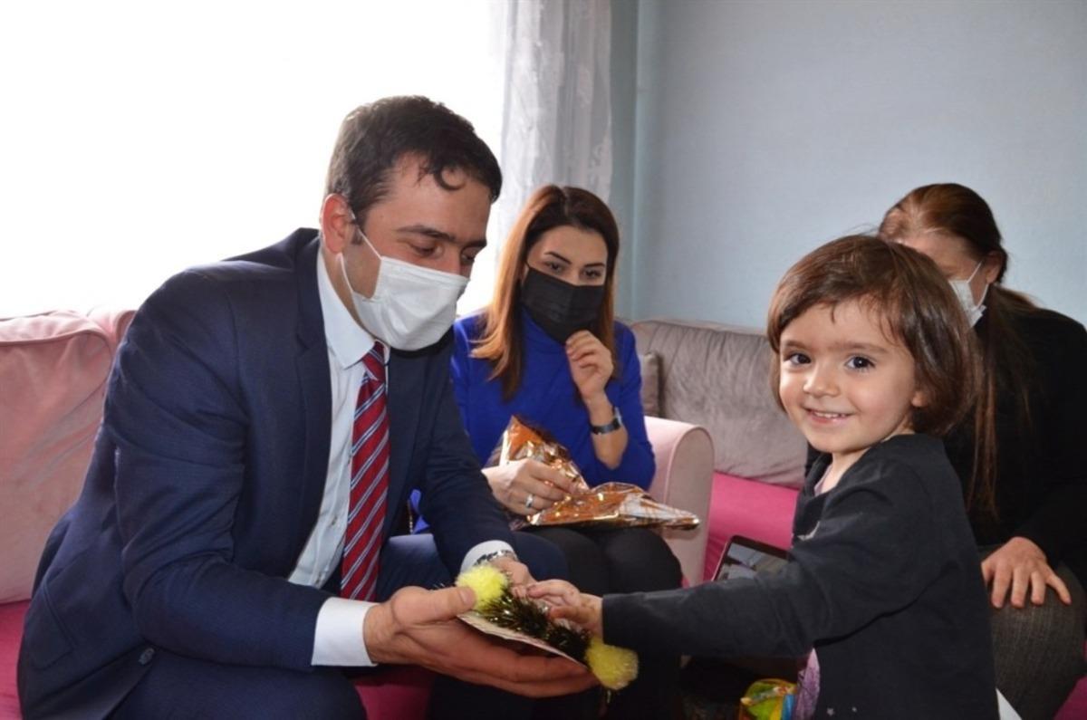 Kaymakam Tuncer ve eşinden Keskin ailesine ziyaret