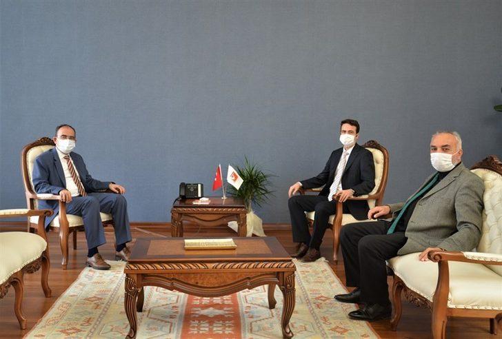 Kaymakam Açıkgöz ve Başkan Kepez’den Rektör Beydemir’e ziyaret G3