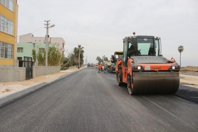 İsa Öner Bulvarına bin 615 ton sıcak asfalt döküldü