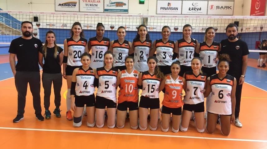 Kadınlar Voleybol 1. Lig B Grubu: Merinos-OSB Teknik Koleji: 3-1