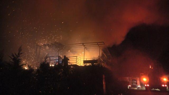 Osmangazi Ormanı'nda korkutan bakara yangını