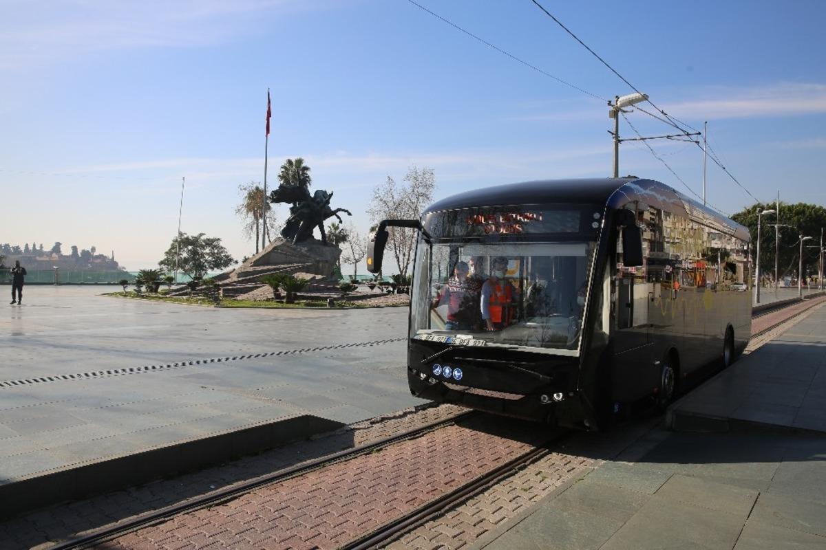 Nostaljik Tramvay hattında elektrikli otob&uuml;sler  hizmet verecek