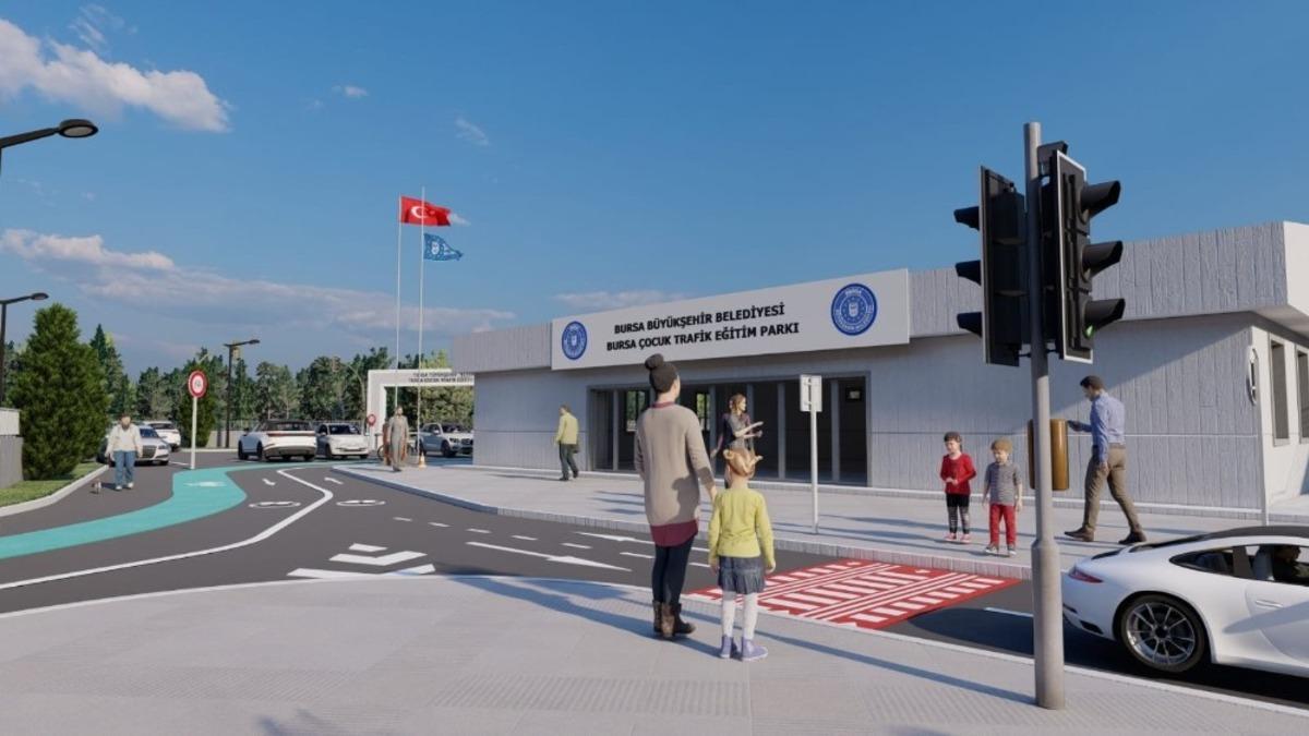 Bursa&rsquo;da &ccedil;ocuklar trafiği eğlenerek &ouml;ğrenecek