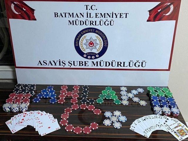 Batman’da kumar oynayan kişilere baskın 1