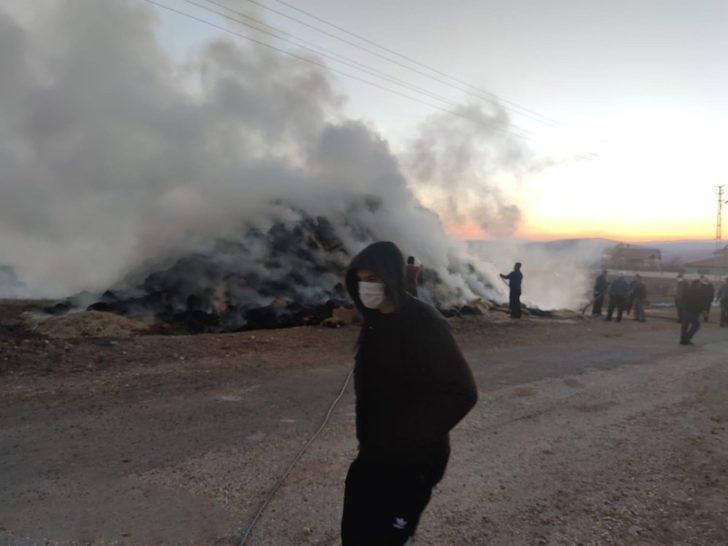 6 bin adet saman balyası yanan çiftçiye devlet sahip çıktı G4