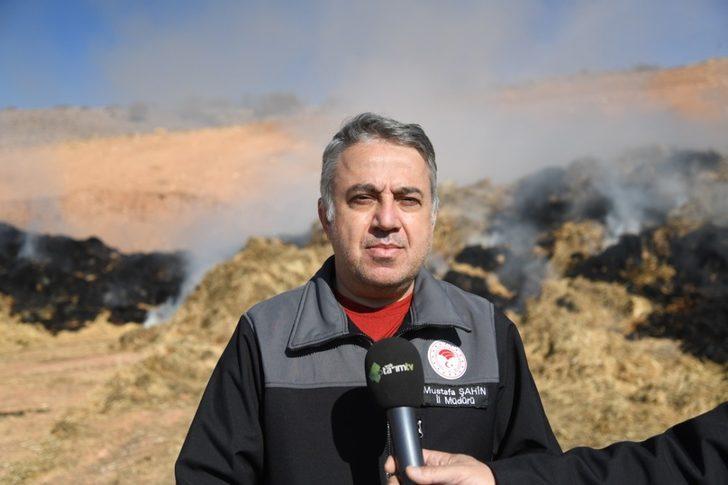 6 bin adet saman balyası yanan çiftçiye devlet sahip çıktı G5