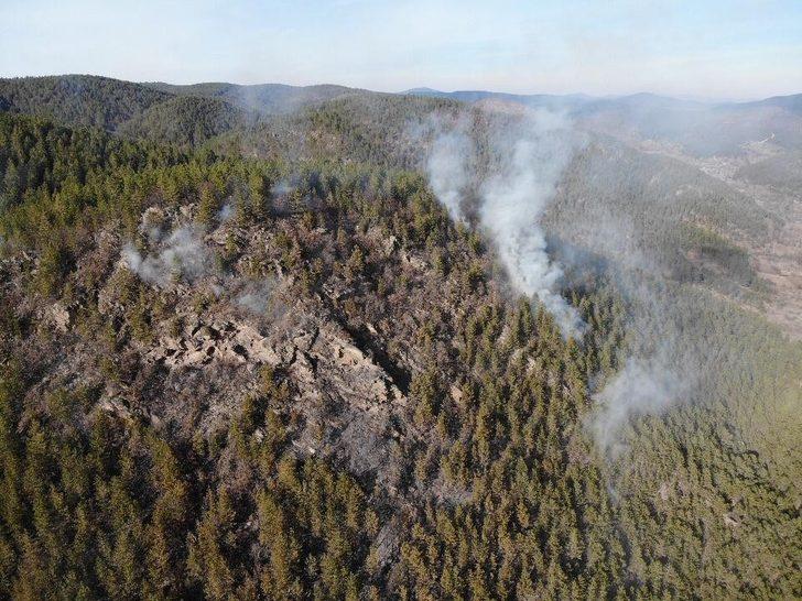 Taşköprü ve Boyabat sınırında 2 ayrı orman yangını G2