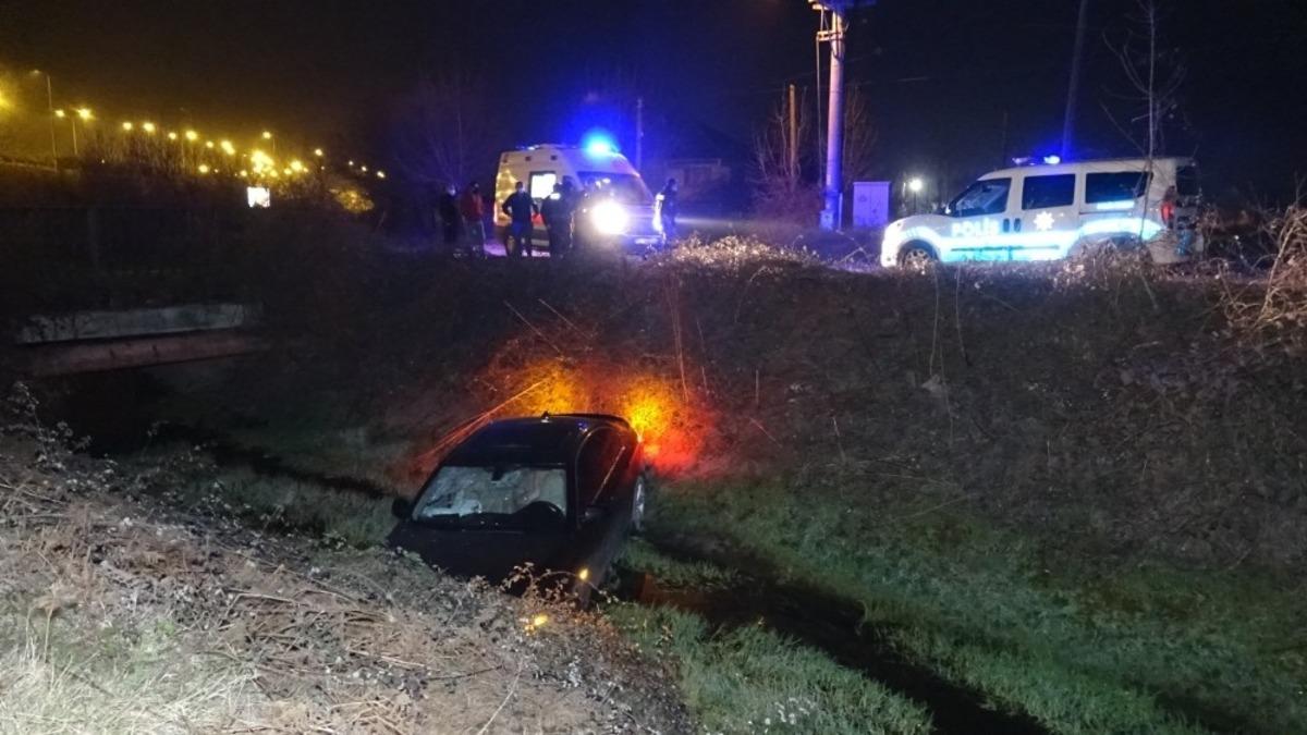 Polis ekipleri devriye atarken kanala u&ccedil;an arabayı fark etti