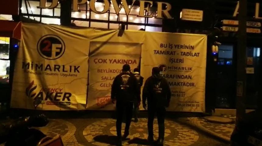 Esenyurt’ta “tadilatta” afişi altındaki kafeye parti baskını