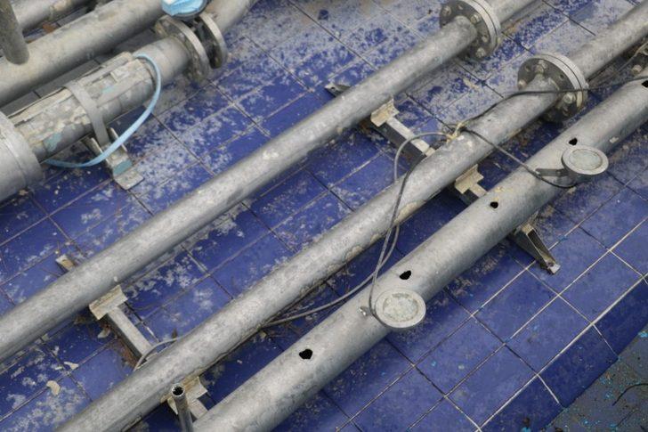 Antalya’da dev süs havuzunun fıskiyelerini çaldılar G4
