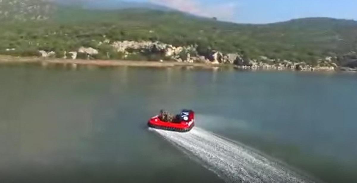 Milli parkın u&ccedil;an teknesi g&ouml;r&uuml;c&uuml;ye &ccedil;ıktı