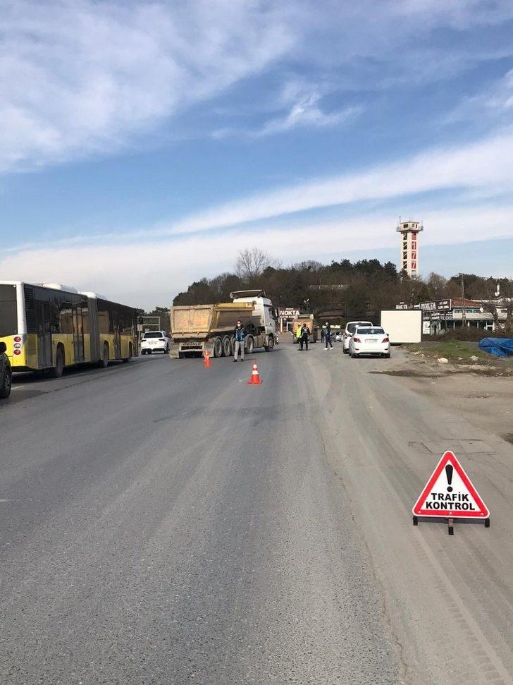 Arnavutköy’de hafriyat kamyonlarına denetim G5