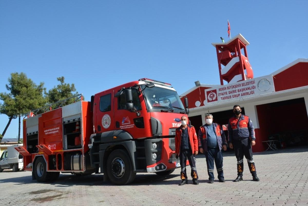 B&uuml;y&uuml;kşehir İtfaiyesi Tarsus Grup Amirliğine yeni hizmet aracı