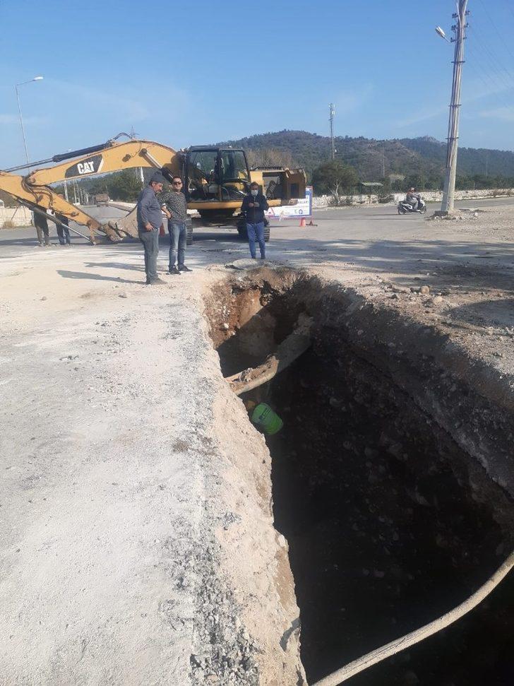 Kemer Kuzdere’de alt yapı çalışması sürüyor G3