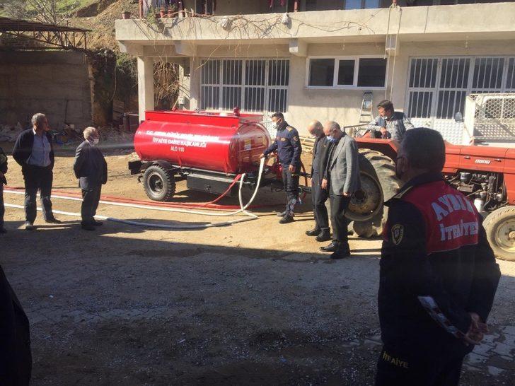 Çaylı ve Hasköy Mahallesi’nde yangın söndürme tankeri eğitimi verildi G2