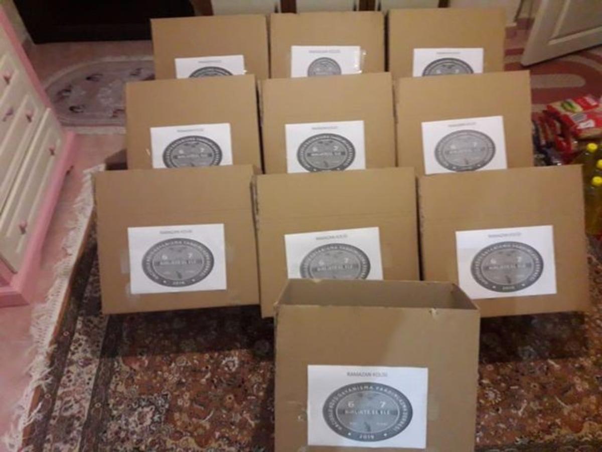 200 aileye yardım yaptılar