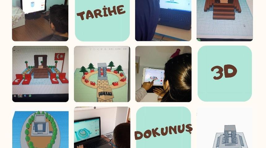 &Ouml;ğrencilerden &ldquo;Tarihe 3D dokunuş&rdquo; projesi