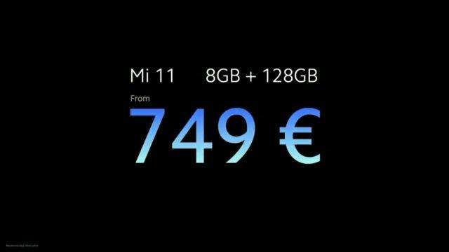 Xiaomi Mi 11 fiyatı