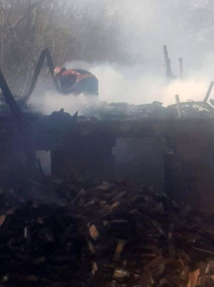 Kereste atölyesindeki yangında tavuklar ve köpek telef oldu G1