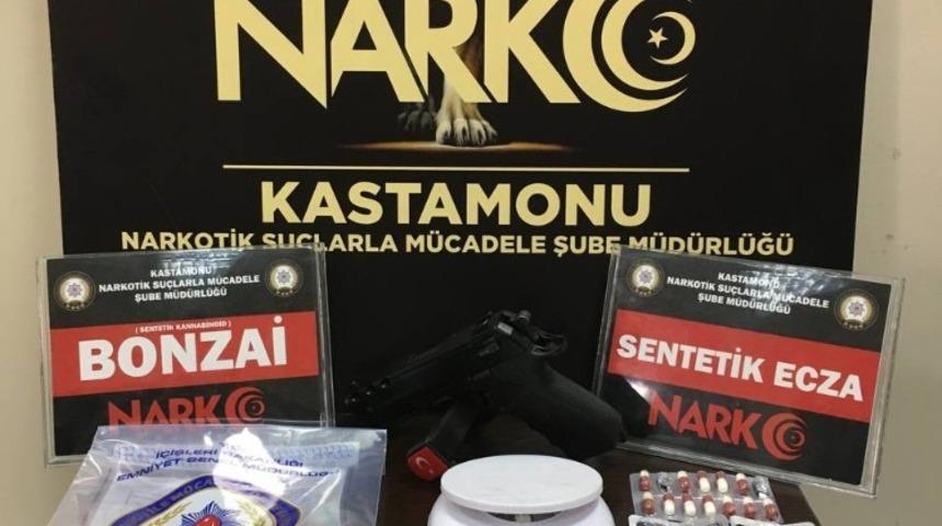Kastamonu’da uyuşturucu ile yakalanan şahıs tutuklandı