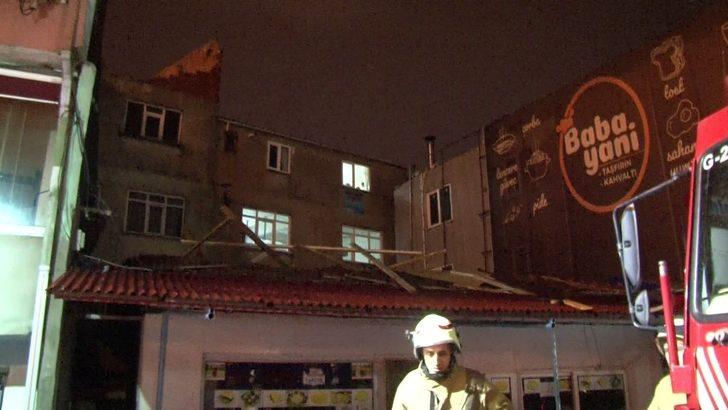 Bağcılar’da uçan çatı evlerin içine girdi: 1 yaralı G4