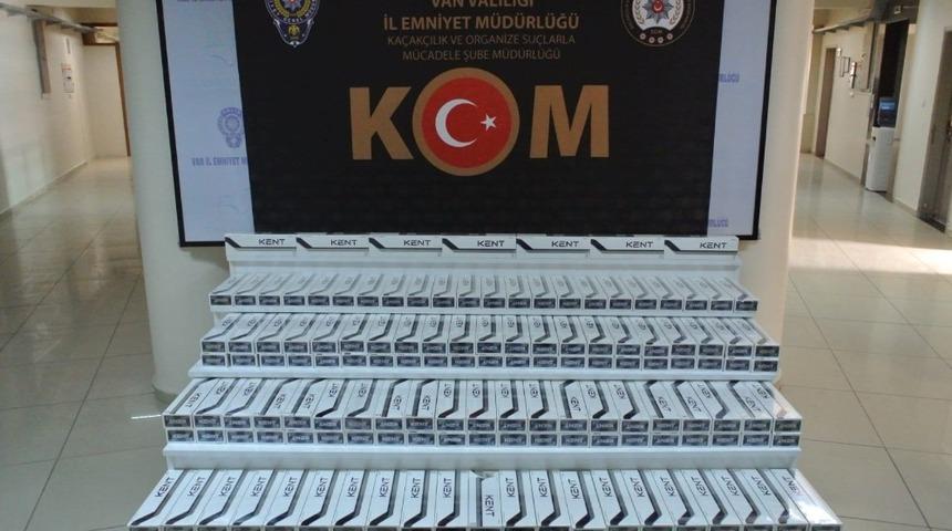 Van’da 11 bin 50 paket kaçak sigara ele geçirildi