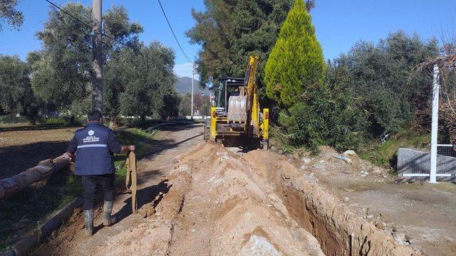 Milas Beçin’de Bin 200 metre içme suyu hattı yenilendi
