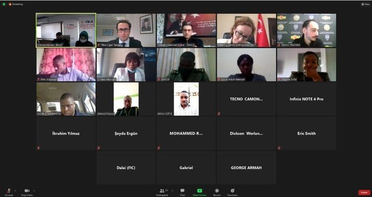 TİKA’dan Gana Emniyet Mensuplarına online eğitim G4