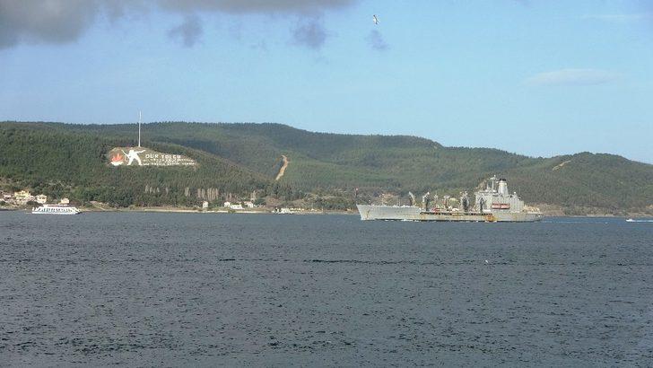 ABD savaş gemisi ‘USNS Laramie’ Çanakkale Boğazı’ndan geçti G2