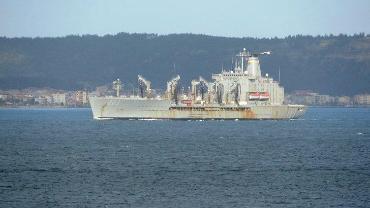 ABD savaş gemisi ‘USNS Laramie’ Çanakkale Boğazı’ndan geçti G3