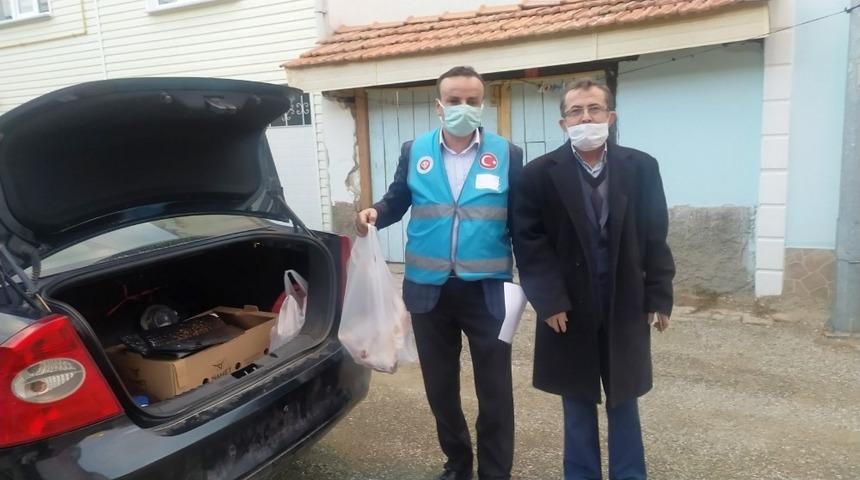 Hisarcık&rsquo;ta 10 aileye adak ve ş&uuml;k&uuml;r kurbanı eti dağıtıldı