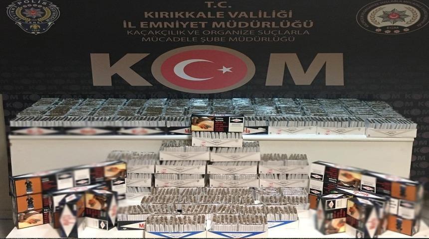Kırıkkale’de kaçak tütün operasyon: 24 bin 200 makaron ele geçirildi
